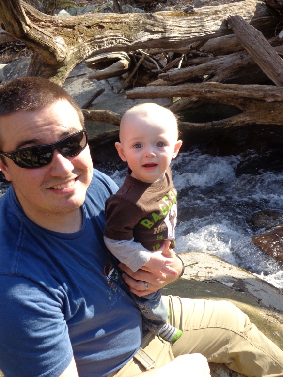 One of Eli's first hikes.  Nicholson Hollow, Shenandoah National Park