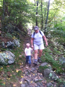 Hiking with Grandma.